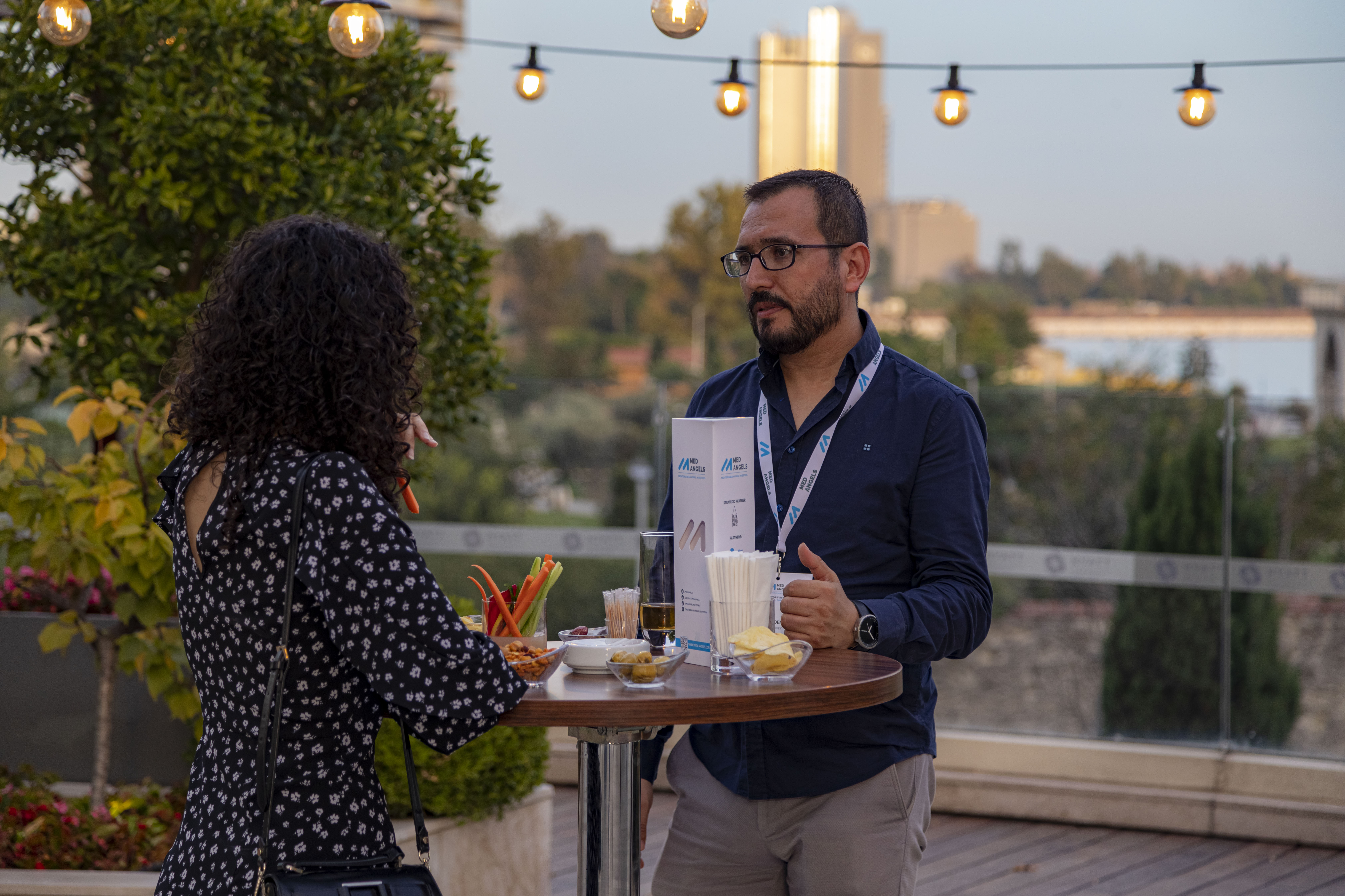 Mediterranean Investors office environment - Modern investment congress workspace