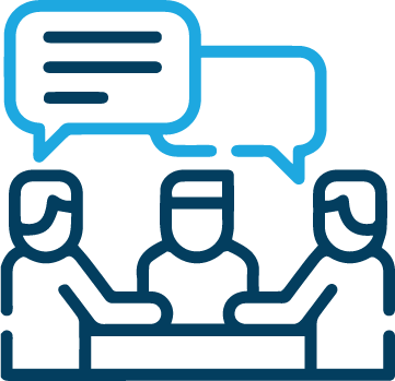 Number of networking meetings and sessions at the congress Business meetings icon - Medical congress networking